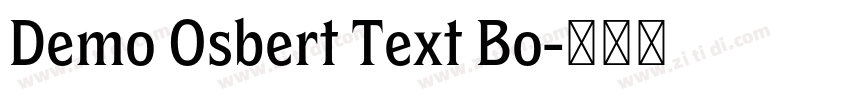 Demo Osbert Text Bo字体转换